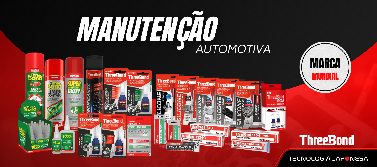 Banner Threebond autopeças